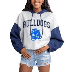 Bulldogs Gameday Couture Women's Colorblocked Cropped Hoodie XXL